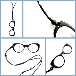 OMENİV'DEN RETRO ANTİKA TARZ KOLYE GERDANLIK GÖZLÜK ÇERÇEVESİ OKUMA AKSESUAR CATEYE GÖZLÜĞÜ SÜPER