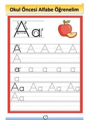 Yaz Sil Okul Öncesi Haydi Alfabe Öğrenelim Kitabı