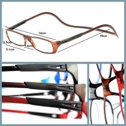OMENİV'DEN HOBİ BİLGİSAYAR İÇİN ÖZEL KORDONLU GÖZLÜK ÇERÇEVE MIKNATISLI KAHVE ÇOK PRATİK