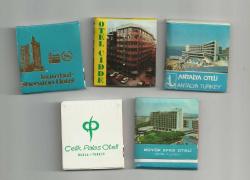 OTEL - OTELCİLİK TEMALI ESKİ YASSI KİBRİTLER...