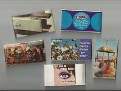 BÜYÜK BOY ÇEŞİTLİ TEMALARDA ESKİ YASSI KİBRİTLER...