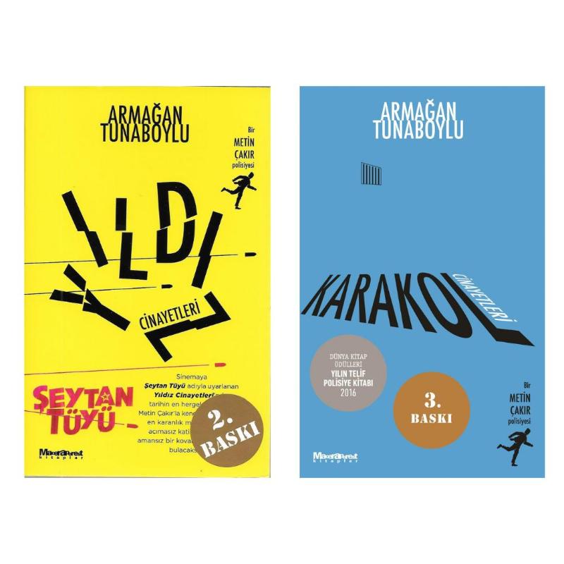 Bir Metin Çakır Polisiyesi 2 Kitap - YILDIZ CİNAYETLERİ - KARAKOL CİNAYETLERİ - Armağan Tunaboylu