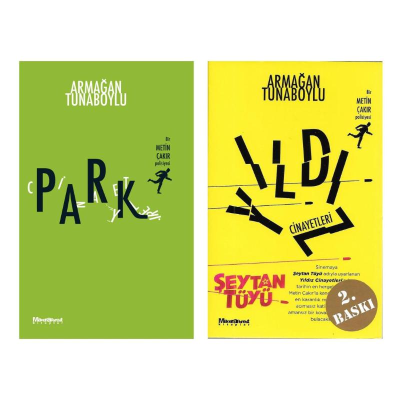 Bir Metin Çakır Polisiyesi 2 Kitap - PARK CİNAYETLERİ - YILDIZ CİNAYETLERİ - Armağan Tunaboylu