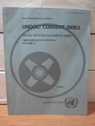 United Nations UNDOC: Current Index - Volume 3 - 1980 Cumulative Edition - Dag Hammarskjold Library