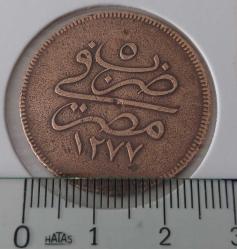 1277-5 SULTAN ABDÜLAZİZ 10 ON PARA MISIR BASKISI ORİJİNAL RRR2B1 ÇOK NADİR