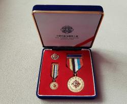 TÜRK ASKERLERİNE VERİLEN KORE ASKERİ GAZİ MADALYASI  NADİR MODEL B8042