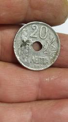 P37---MADENİ PARA 1912 YUNANİSTAN 20 LEPTA