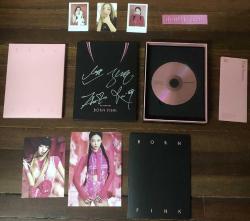 BLACKPINK İMZALI BORN PICK LIMITED EDITION PINK VERSION 2022 CD BOX SET