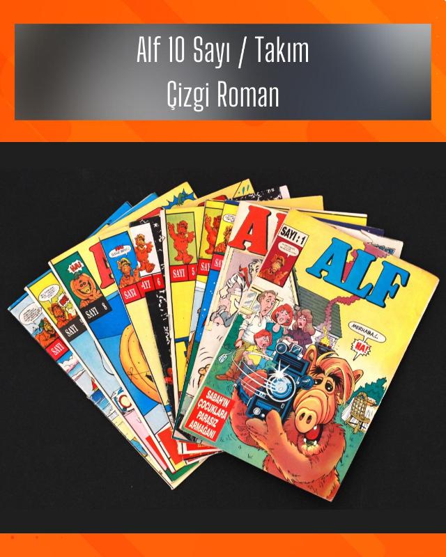 Alf / 10 Sayı Takım / 1 2 3 4 5 6 7 8 9 10 Çizgi Roman