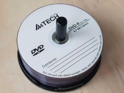 BOŞ DVD-R A4TECH 25 ADET+PRİNCO 9 ADET