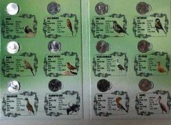 2020 1 Kuruş 12 Farklı Kuşlar Serisi Takım Alüminyum , Darphane Özel Albümünde