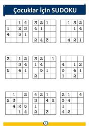 Çocuklar İçin Sudoku (Rakamlı ve Şekilli)