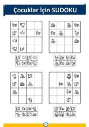 Çocuklar İçin Sudoku (Rakamlı ve Şekilli)