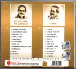 aşık mahzuni şerif 2 li cd acı günlerim ararlar beni zevzek jelatinde cd