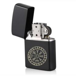 Vegvisir Iskandinav Koruma Sembolü Viking Pusulası Protection Benzinli Zippo Tarzı Çakmak