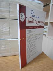 Haseki Eğitim ve Araştırma Hastanesi - Haseki Tıp Bülteni - 2012 Yılı Cilt 50 Sayı 1 (Mart) ve Sayı 2 (Haziran) TAKIM