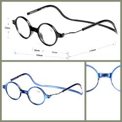 OMENİV'DEN HOBİ BİLGİSAYAR İÇİN ÖZEL YUVARLAK KORDONLU MAVİ GÖZLÜK ÇERÇEVE MIKNATISLI ÇOK PRATİK