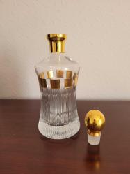 Paşabahçe özel seri altın yaldızlı karaf