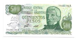 ** ARJANTİN ( 500 * PESOS - A ) 1977 - 82 ( MARODONA  İMZALI ) ÇİL