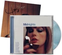 TAYLOR SWIFT İMZALI MIDNIGHTS MOONSTONE BLUE EDITION 2022 CD