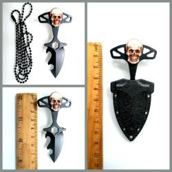 OMENİV'DEN KURUKAFA AYI DİŞİ KOLYE ÇAKI BIÇAK KAPAK AÇACAĞI ALYEN ACİL ÇOK FONKSİYONLU AV OUTDOOR KAMP