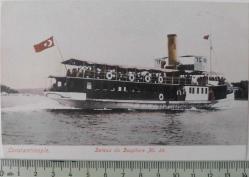 OSMANLI DÖNEMİ 58 NUMARALI BOĞAZİÇİ VAPURU KARTPOSTALI TŞB4 ÇOK NADİR