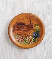 Antika - AVRUPA VİNTAGE EL BOYAMA AHŞAP ÇEREZLİK TABAK - kitantik - kitaLog