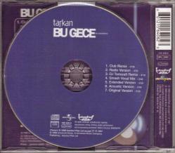 Tarkan bu gece kır zincirlerini nadir baskı cd