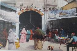 OSMANLI DÖNEMİ İSTANBUL KAPALIÇARŞIDA BİR KAPI KARTPOSTALI 1YY2B ÇOK NADİR