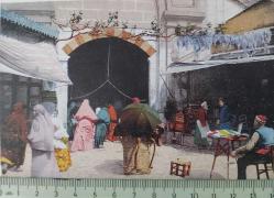 OSMANLI DÖNEMİ İSTANBUL KAPALIÇARŞIDA BİR KAPI KARTPOSTALI 1YY2B ÇOK NADİR