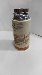 MÇ4--- PORSELEN KAİDELİ GAZLI MASA ÇAKMAĞI--ÇALIŞMIYOR