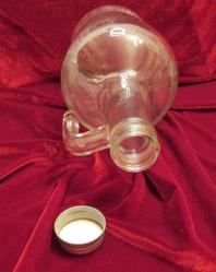 ŞİŞE,DEVASA BÜYÜKLÜKTE KAPAKLI ŞİŞE CAM'IN ÜRETTİĞİ OLDUKÇA NADİR BULUNAN ESKİ ŞİŞE 474