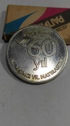 MDL 3-----YAPI KREDİ BANKASI 60, YIL GÜMÜŞ KAPLAMA MADALYON