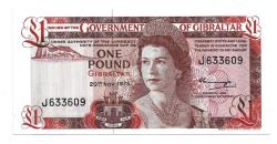 ** CEBELİTARIK ( 1 * POUND ) 1975 - ÇİL * ÇİL  ALTI