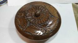 DR15-----EL YAPIMI ESKİ KAPAKLI AHŞAP KUTU