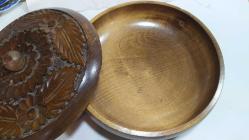 DR15-----EL YAPIMI ESKİ KAPAKLI AHŞAP KUTU