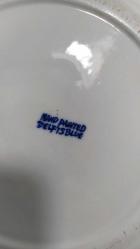 T5---------EL DEKORLU YELKENLİ GEMİ RESİMLİ PORSELEN TABAK