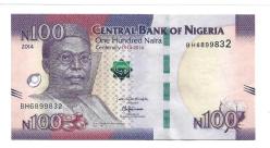 ** NİJERYA ( 100 * NAİRA ) 2014 - ÇİL