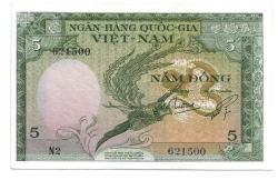 ** GÜNEY  VİETNAM ( 5 * DONG ) 1955 - ÇİL
