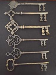 PİRİNÇ 6 ADET BÜYÜK ANAHTAR TAKIMI