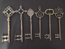 PİRİNÇ 6 ADET BÜYÜK ANAHTAR TAKIMI