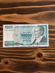 Ellibin (50000 ) Türk Lirası 7. Emisyon II. Tertip L60 143110  Çil Altı