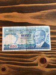 Beşyüz 500 Türk Lirası 7. Emisyon I. Tertip A65 015758