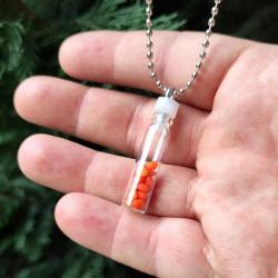 En Ince Cam Şişe Kolye 9mm Kalınlıkta Göz Yaşı Kül Dilek Hatıra Şişesi Su Geçirmez Sıkı Kapaklı