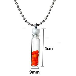 En Ince Cam Şişe Kolye 9mm Kalınlıkta Göz Yaşı Kül Dilek Hatıra Şişesi Su Geçirmez Sıkı Kapaklı
