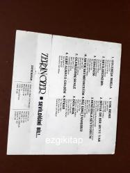 sevildiğini bil - zerrin özer kaset kartoneti (kaset yoktur)