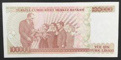 7.Emisyon 100.000 Lira (J69 893760-61/3.Tertip-2’li Seri) ÇA/Çil-  (TCK11)