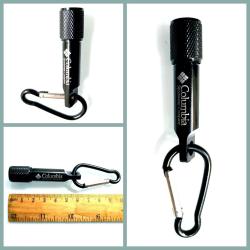 OMENİV'DEN SİYAH COLUMBİA MİNİ EL FENERİ LED LAMBA KARABİNA KARABİNER ANAHTARLIK  OUTDOOR SIRT ÇANTASI KAMP