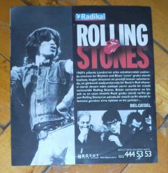 THE ROLLING STONES REVISED JUST FOR THE RECORD - 2000'S * 2008 * BOYUT YAYIN GRUBU BELGESEL * GAZETE PROMOSYONU