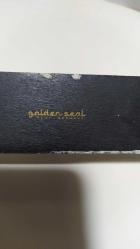 K106-------GOLDEN SEAL MARKA MALI DERİ VE AHŞAPTAN ESKİ ANAHTARLIK